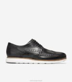Preto branco calçados 8Z8F284 homens Cole Haan originalgrand wingtip oxford