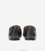 preto calçados 8Z8F139 mulheres Cole Haan mocassim york bow - Image 3