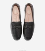 preto calçados 8Z8F139 mulheres Cole Haan mocassim york bow - Image 4