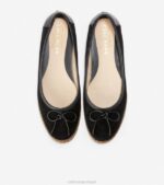 preto calçados 8Z8F179 mulheres Cole Haan cloudfeel balé plano durante todo o dia - Image 4