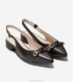 preto calçados 8Z8F219 mulheres Cole Haan menlo skimmer plano - Image 3
