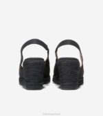 preto calçados 8Z8F34 mulheres Cole Haan espadrille cloudfeel slingback cunha - Image 3