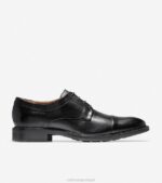 preto calçados 8Z8F399 homens Cole Haan warren cap toe oxford