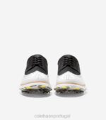 preto-óptico branco calçados 8Z8F484 homens Cole Haan sapato de golfe original grand tour - Image 2