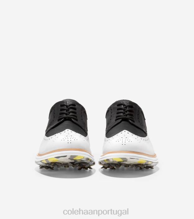 preto-óptico branco calçados 8Z8F484 homens Cole Haan sapato de golfe original grand tour - Image 2