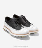 preto-óptico branco calçados 8Z8F484 homens Cole Haan sapato de golfe original grand tour - Image 5