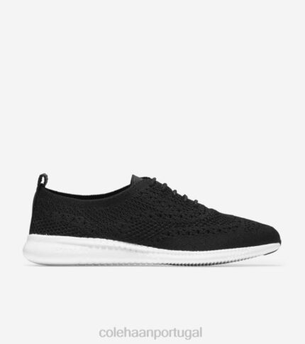 preto stitchlite-óptico branco calçados 8Z8F44 mulheres Cole Haan 2.zerogrand wingtip oxford
