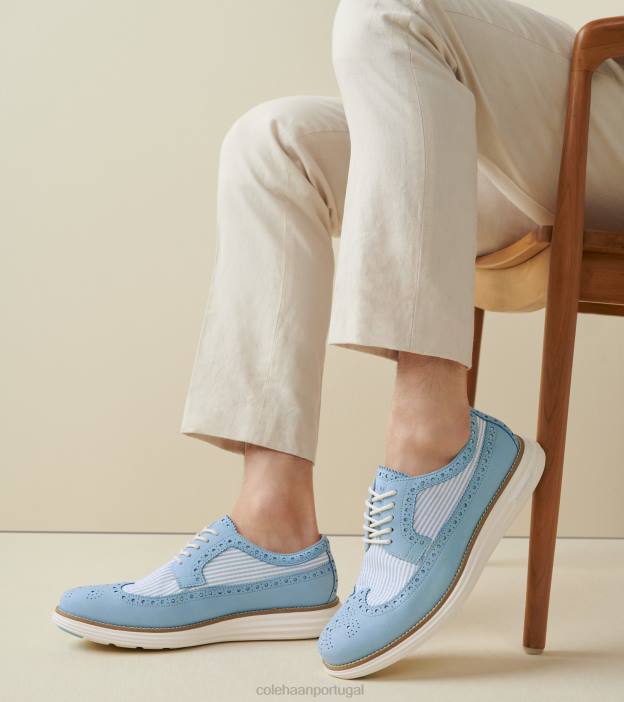 seersucker sino azul calçados 8Z8F288 homens Cole Haan originalgrand remasterizado longwing oxford - Image 8