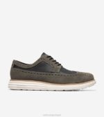 silenciosa tempestade-negro-marfim calçados 8Z8F327 homens Cole Haan originalgrand remasterizado longwing oxford