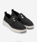 Stitchlite de bétula preto-prata calçados 8Z8F321 homens Cole Haan mocassim penny topspin grandpro - Image 5