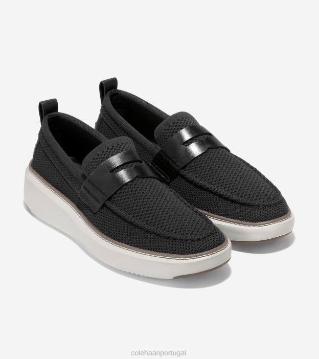 Stitchlite de bétula preto-prata calçados 8Z8F321 homens Cole Haan mocassim penny topspin grandpro - Image 5