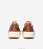 tecido pecan-óptico branco calçados 8Z8F25 mulheres Cole Haan tênis grandpro topspin - Image 3