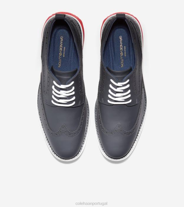 tinta índigo-óptica-chama branca calçados 8Z8F458 homens Cole Haan grande evolução shortwing oxford - Image 2