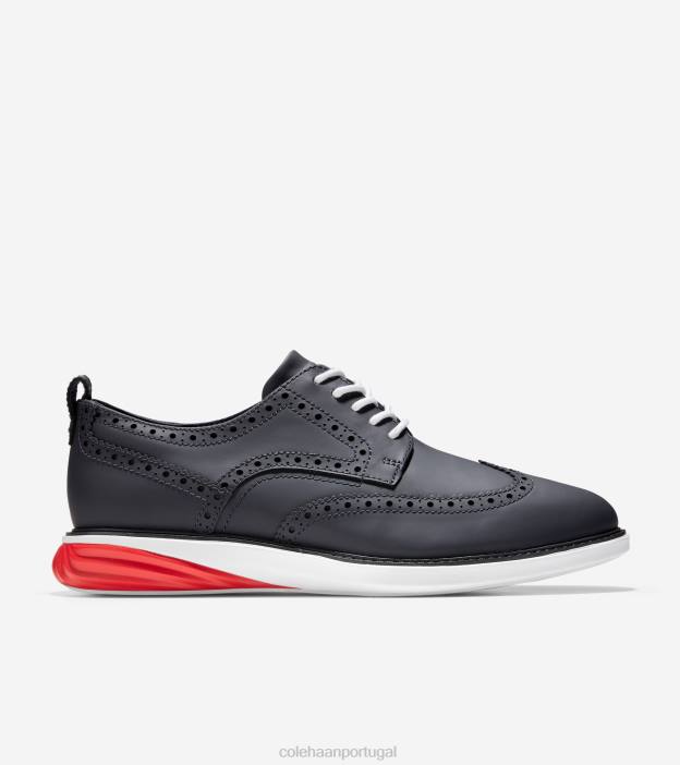 tinta índigo-óptica-chama branca calçados 8Z8F458 homens Cole Haan grande evolução shortwing oxford - Image 1