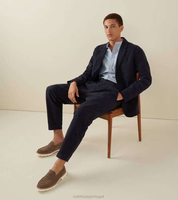 trufa nubuck-garça calçados 8Z8F377 homens Cole Haan penny loafer clássico americano - Image 2