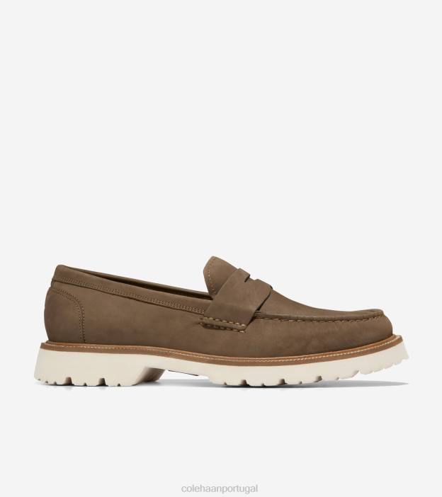 trufa nubuck-garça calçados 8Z8F377 homens Cole Haan penny loafer clássico americano - Image 1