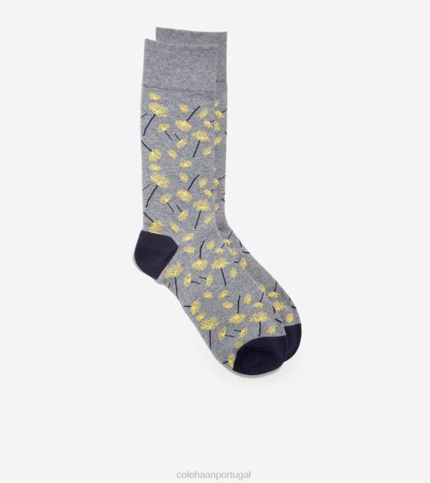 urze cinza médio acessórios 8Z8F587 homens Cole Haan vestido dente de leão meia tripulação - Image 3