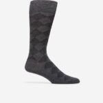 urze de chuva negra acessórios 8Z8F614 homens Cole Haan meias de tripulação de vestido de torção xadrez