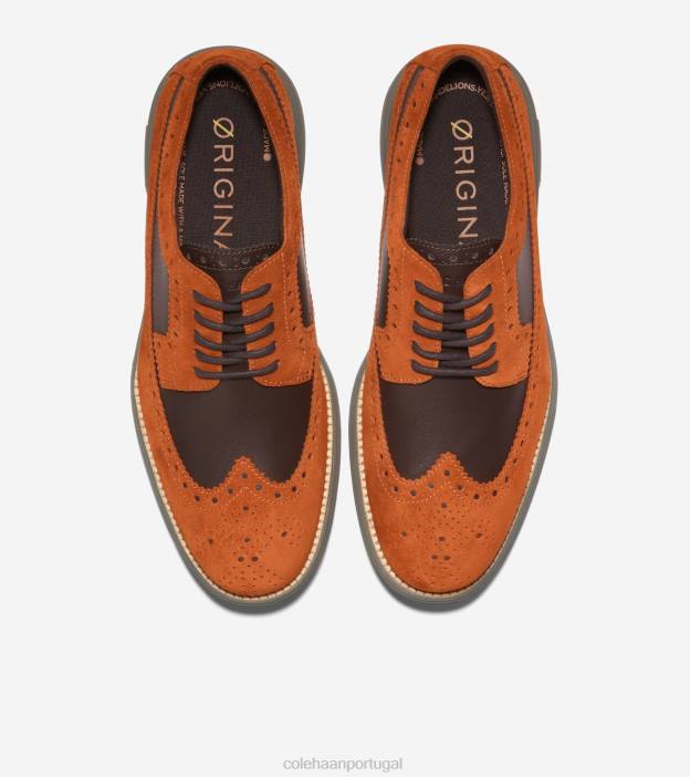 vermelho marrom-escuro chocolate-azeitona profunda calçados 8Z8F325 homens Cole Haan originalgrand remasterizado longwing oxford - Image 5