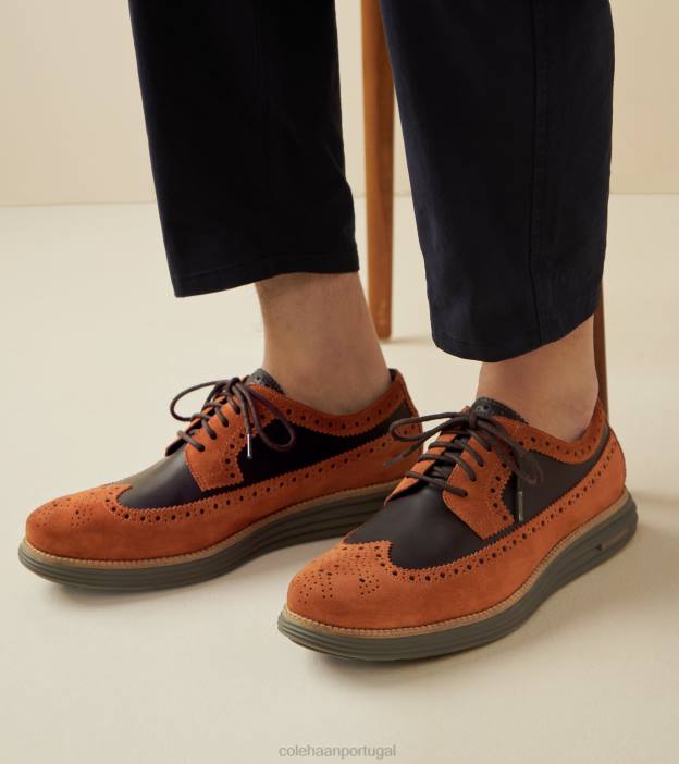 vermelho marrom-escuro chocolate-azeitona profunda calçados 8Z8F325 homens Cole Haan originalgrand remasterizado longwing oxford - Image 8