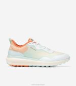 vidro marfim-óptico branco-azul-pêssego calçados 8Z8F119 mulheres Cole Haan sapato de golfe zerogrand fairway